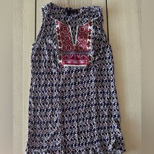 Anthropologie Common Thread bohemian embroidered tank top- Size S